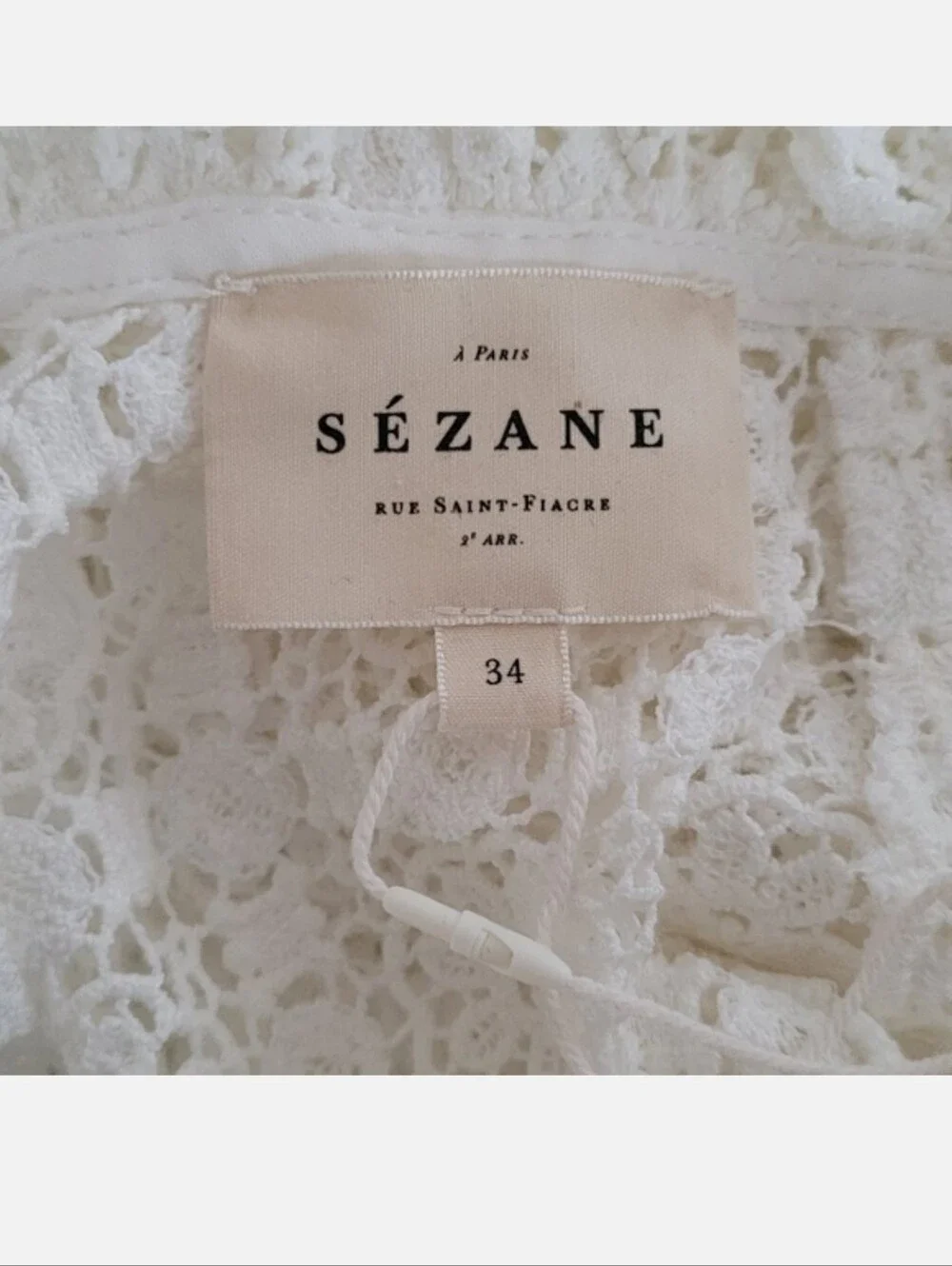SEZANE EGLANTINE LACE BLOUSE - Picture 7 of 7